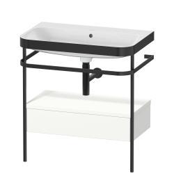 Duravit Happy D.2 metal konsollu ve çekmeceli c-bonded set 775 mm Beyaz Süper Mat HP4742N8484
