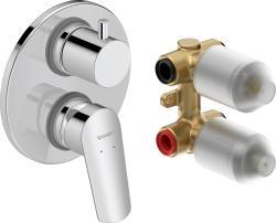 Duravit No.1 Ankastre duş bataryası 137 mm Krom