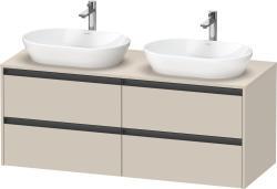 Duravit Ketho.2 Asma dolap ünitesi 1400 mm Taupe Süper Mat K24898B83830000