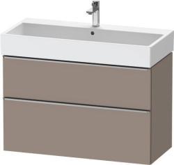 Duravit D-Neo Asma dolap ünitesi Bazalt Mat Bazalt Mat Dekor, Kulp Paslanmaz çelik DE4374070430000