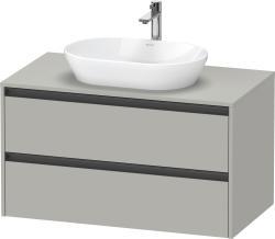 Duravit Ketho.2 Asma dolap ünitesi 1000 mm Beton Gri Mat Dekor K24896007070000