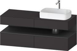 Duravit Studio F. A. Porsche Collection Asma dolap ünitesi 1400 mm Grafit Süper Mat QA4766049800000