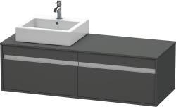 Duravit Ketho Asma dolap ünitesi 1400 mm Grafit Mat KT6697L4949