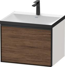 Duravit Vitrium c-bonded Asma dolap Koyu Ceviz Dekor Ön yüzey: Ceviz ağacı koyu Mat, Dekor, Gövde: Beyaz Parlak, Dekor, Kulp: Grafit Mat, Yüksek yoğunluklu üç katlı ahşap lev VT4285O2122001G