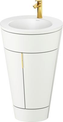 Duravit Starck 1 c-bonded yerden dolap 560 mm Beyaz Saten Mat Lake S19512O34360000
