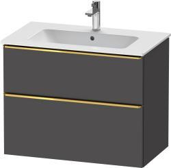 Duravit D-Neo Asma dolap ünitesi 810 mm Grafit Mat DE4362034490000