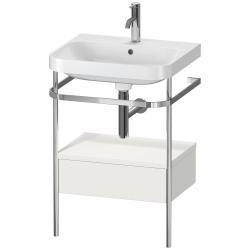 Duravit Happy D.2 metal konsollu ve çekmeceli c-shaped Set 575 mm İskandinav Beyazı Saten Mat Lake HP4840O3939