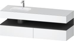 Duravit Studio F. A. Porsche Collection Ankastre lavabo tezgahlı dolap ünitesi ile birlikte 1600 mm Beyaz Mat QA4795049180010