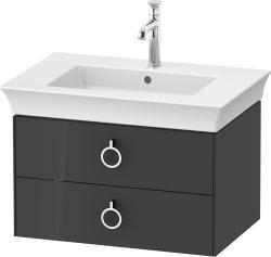 Duravit White Tulip Asma dolap ünitesi 684 mm Grafit Parlak WT43510H1H10010