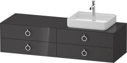 Duravit White Tulip Asma dolap ünitesi 1600 mm Grafit Parlak WT4995RH1H10000