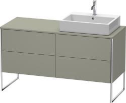 Duravit XSquare Yerden dolap ünitesi için tezgah 1400 mm Taş Grisi Saten Mat Lake XS4923R9292
