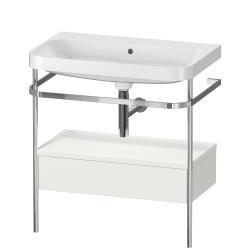 Duravit Happy D.2 metal konsollu ve çekmeceli c-shaped Set 775 mm İskandinav Beyazı Saten Mat Lake HP4842N3939