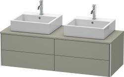 Duravit XSquare Asma dolap ünitesi 1400 mm Taş Grisi Saten Mat Lake XS4916B9292