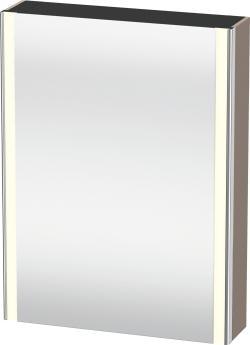 Duravit XSquare Aynalı dolap 600 mm Bazalt Mat XS7111L43430000