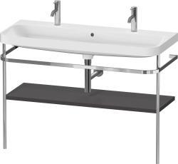 Duravit Happy D.2 c-shape Metal lavabo konsolu 1175 mm Grafit Süper Mat HP4849O80800000