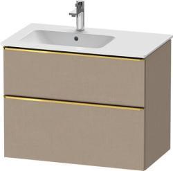 Duravit D-Neo Asma dolap ünitesi Keten Dekor Keten Mat Dekor, Kulp Altın DE4366034750000