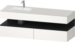 Duravit Studio F. A. Porsche Collection Ankastre lavabo tezgahlı dolap ünitesi ile birlikte 1600 mm Beyaz Süper Mat QA4795016840000