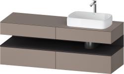 Duravit Studio F. A. Porsche Collection Asma dolap ünitesi 1600 mm Bazalt Mat QA4778080430000