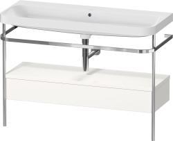Duravit Happy D.2 metal konsollu ve çekmeceli c-shaped Set 1175 mm Beyaz (parlak) HP4844N22220000