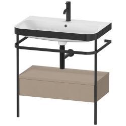 Duravit Happy D.2 metal konsollu ve çekmeceli c-bonded set 775 mm Keten Dekor HP4742O7575