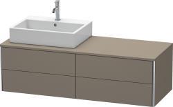 Duravit XSquare Asma dolap ünitesi 1400 mm Flanel Gri Saten Mat Lake XS4913L9090