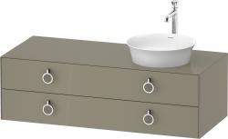 Duravit White Tulip Asma dolap ünitesi 1300 mm Taş Grisi Parlak WT4992RH2H20010