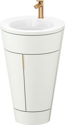 Duravit Starck 1 c-bonded yerden dolap 560 mm İskandinav Beyazı Saten Mat Lake S19513O04390000
