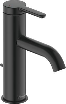 Duravit C.1 Tek kollu lavabo bataryası M 46 mm Siyah Mat C11020001046