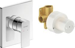 Duravit Manhattan Ankastre duş bataryası 130 mm Krom