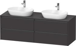Duravit Ketho.2 Asma dolap ünitesi 1600 mm Grafit Süper Mat K24899B80800000