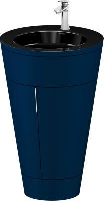 Duravit Starck 1 c-bonded yerden dolap 560 mm Gece Mavisi Saten Mat Lake S19515O10980010