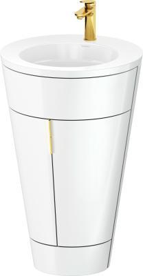 Duravit Starck 1 c-bonded yerden dolap 560 mm Beyaz (parlak) S19513O34850000