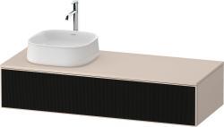 Duravit Zencha Asma dolap ünitesi 1300 mm Siyah Çizgi Yapısı ZE4812L63830000
