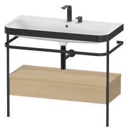 Duravit Happy D.2 metal konsollu ve çekmeceli c-bonded set 975 mm Akdeniz Meşesi Gerçek ahşap kaplama HP4743E7171