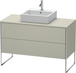 Duravit XSquare Yerden dolap ünitesi için tezgah 1200 mm Taupe Saten Mat Lake