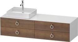 Duravit White Tulip Asma dolap ünitesi Amerikan Ceviz masif Ön yüzey: Amerikan Ceviz Ağacı Mat, Masif ağaç, Gövde: Beyaz Parlak, Boya, Tezgah: Beyaz Parlak, Boya WT4995L77850000