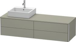 Duravit XSquare Asma dolap ünitesi 1600 mm Taş Grisi Saten Mat Lake XS4914L9292