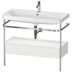 Duravit Happy D.2 metal konsollu ve çekmeceli c-shaped Set 975 mm İskandinav Beyazı Saten Mat Lake HP4843O3939