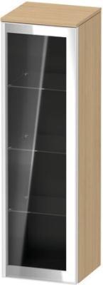 Duravit Vitrium Kısa dolap Parsol grey Glossy, Glass Kapı menteşesi: Sağ, Ön yüzey: Parsol gri, Cam, Gövde: Meşe Natürel Mat, Dekor, Kulp Beyaz Alüminyum VT1358R3030001W
