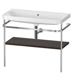 Duravit Happy D.2 c-shape Metal lavabo konsolu 975 mm Fırçalanmış Ceviz HP4838N6969