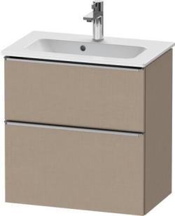 Duravit D-Neo Asma dolap ünitesi Keten Dekor Keten Mat Dekor, Kulp Paslanmaz çelik DE4368070750000