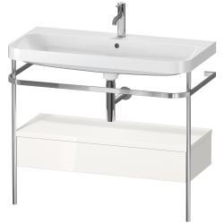 Duravit Happy D.2 metal konsollu ve çekmeceli c-shaped Set 975 mm Beyaz (parlak) HP4843O2222