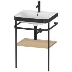 Duravit Happy D.2 c-bonded Metal lavabo konsolu 575 mm Akdeniz Meşesi Gerçek ahşap kaplama HP4735O7171