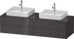 Duravit White Tulip Asma dolap ünitesi 1600 mm Grafit Parlak WT4868BH1H10010