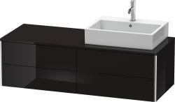 Duravit XSquare Asma dolap ünitesi 1400 mm Parlak Siyah XS4913R4040