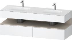 Duravit Studio F. A. Porsche Collection Ankastre lavabo tezgahlı dolap ünitesi ile birlikte 1600 mm Beyaz Mat QA4797083180000