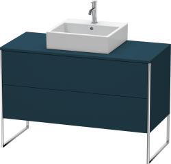 Duravit XSquare Yerden dolap ünitesi için tezgah 1200 mm Gece Mavisi Saten Mat Lake