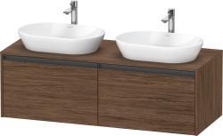 Duravit Ketho.2 Asma dolap ünitesi 1400 mm Koyu Ceviz Dekor K24888B21210000
