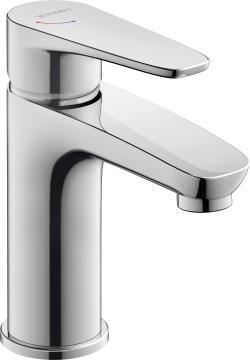 Duravit B.1 Tek kollu lavabo bataryası S FreshStart ve MinusFlow 50 mm Krom B11013002010