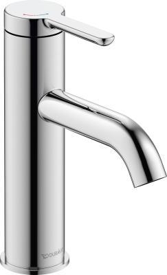 Duravit C.1 Tek kollu lavabo bataryası M FreshStart ve MinusFlow 46 mm Krom C11023002010